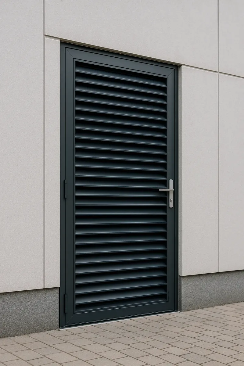 steel louvred doors - professional steel doors available in luton from UK manufacturers